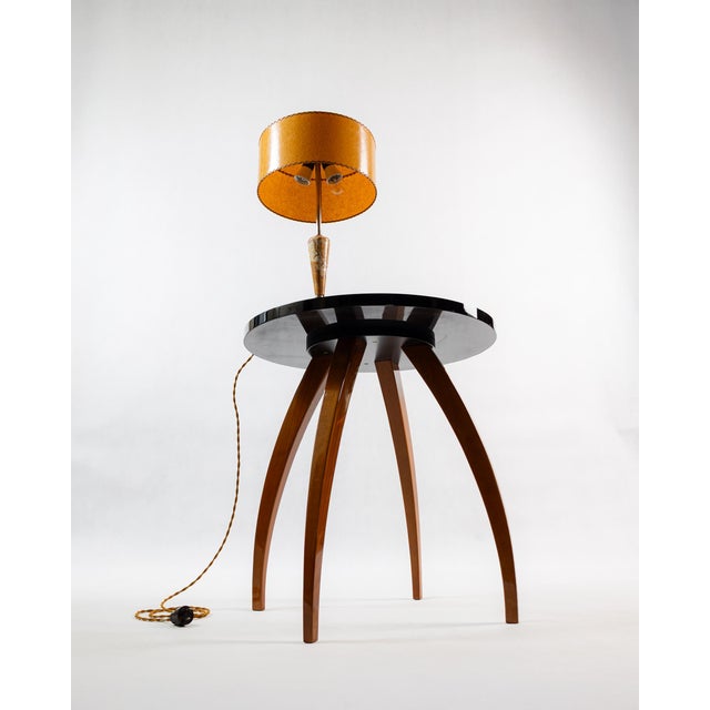 Art Deco Marble Table Lamp, Czechoslovakia, 1930s For Sale - Image 3 of 6