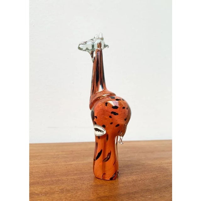 Black Vintage Handmade African Glass Giraffe from Ngwenya Glass For Sale - Image 8 of 18