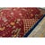 Art Deco 1920s Red Floral Modern Antique Chinese Art Deco Knotted Wool Room Size Rug For Sale - Image 3 of 8