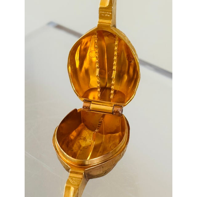 70’s West Germany Brass Finish Nuckcracker For Sale - Image 9 of 11