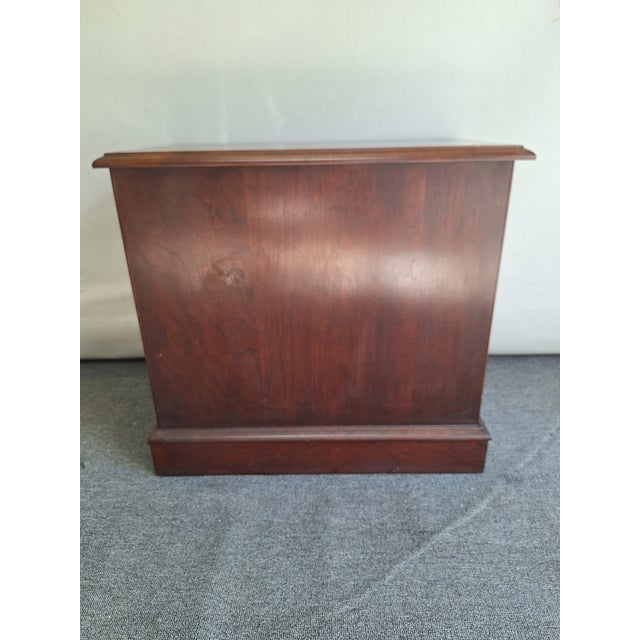 Chippendale Cherry Nightstand / Bedside Chest of Drawers For Sale - Image 4 of 5