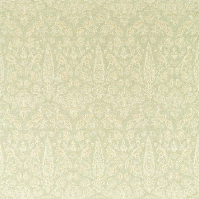 Sanderson Tamizart Fabric in Sage - a Sample For Sale