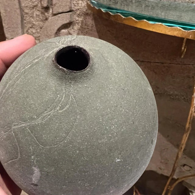 1970s Art Pottery El Toro Weed Pot Bud Vase Pair For Sale - Image 9 of 12