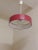Red Vintage Ceiling Lamp in Translucently Ribbed Plastic and Glass with Red Plastic Panel, 1970s For Sale - Image 8 of 8