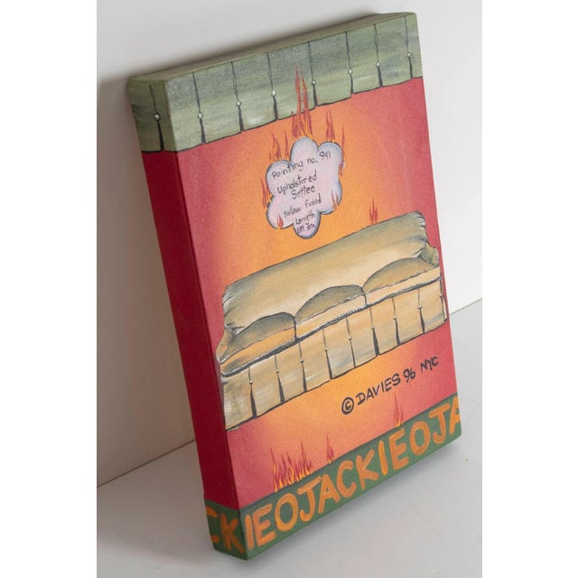 PAINTING NO. 941, JACKIE O SOFA, 1996, by Sally Davies (20th / 21st Century) New York. Acrylic painting on canvas, signed...