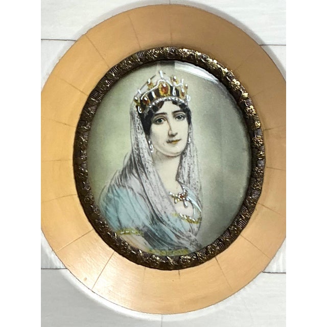 Vintage German Miniature Portrait For Sale - Image 14 of 18
