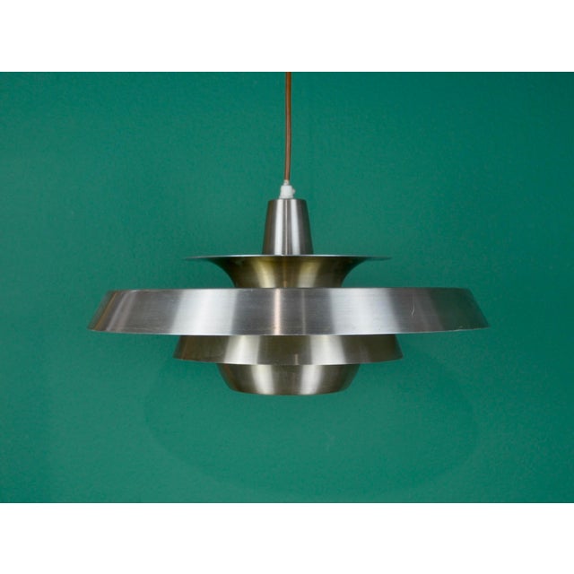 Danish Lamp in Gold Metal, 1960s For Sale - Image 6 of 12