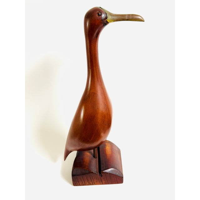 Mid Century Modern Seagull Mahogany Sculpture For Sale In Los Angeles - Image 6 of 7