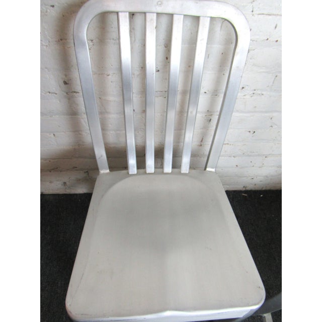 Late 20th Century Set of Four Metal Dining Chairs For Sale - Image 5 of 11