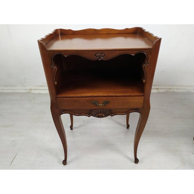 Louis XV Style Nightstands, 1950s, Set of 2 For Sale - Image 15 of 17