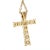Modern 0.75ctw Diamond Cross Pendant Necklace, 18k Yellow Gold, Length 18 Inches For Sale - Image 3 of 4