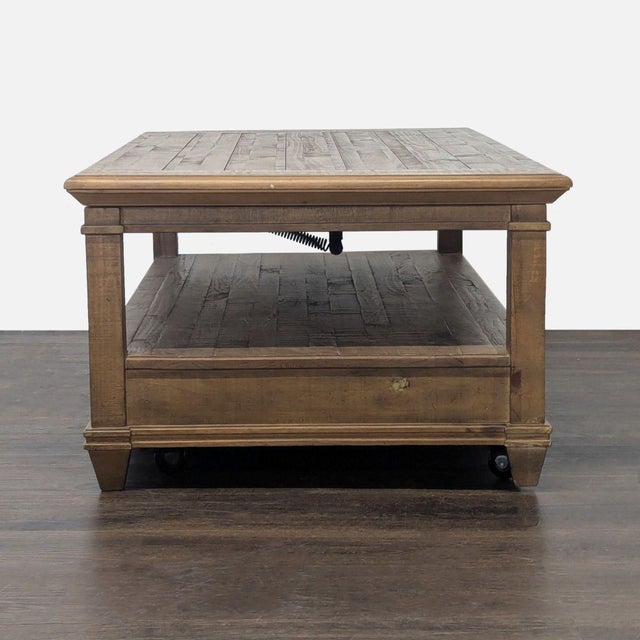 Rustic Lift-Top Coffee Table For Sale - Image 4 of 9
