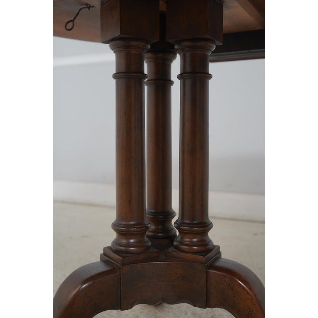 Wood Baker Walnut English Style Oval Dining Table For Sale - Image 7 of 12