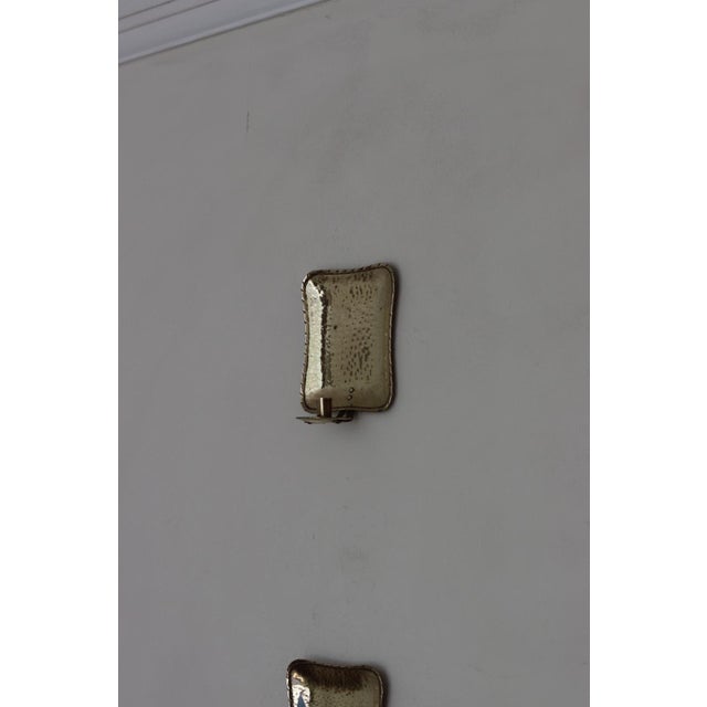 Small Swedish Brass Sconces, Set of 2 For Sale - Image 4 of 18