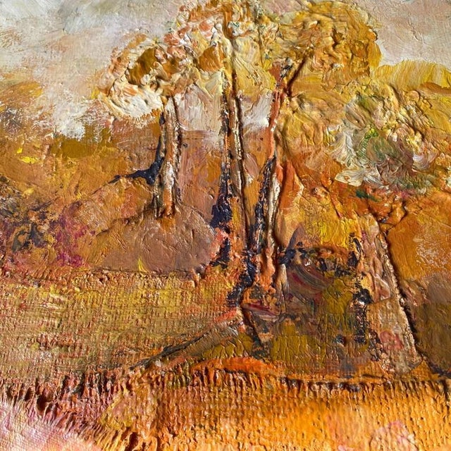 1970 Abstract Expressionist Landscape by Barbara Ann Clinkston (1931–2022) For Sale In Phoenix - Image 6 of 14