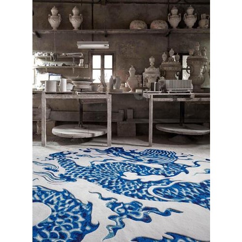 Blue China Rug by Gandia Blasco For Sale - Image 4 of 7