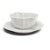 Limoges, France Mid-Century Limoges France White Porcelain Scalloped Gravy Boat With Attached Underplate For Sale - Image 4 of 9