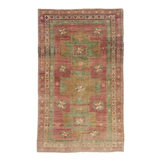 Vintage Turkish Oushak Rug, 05'09 X 09'07 For Sale