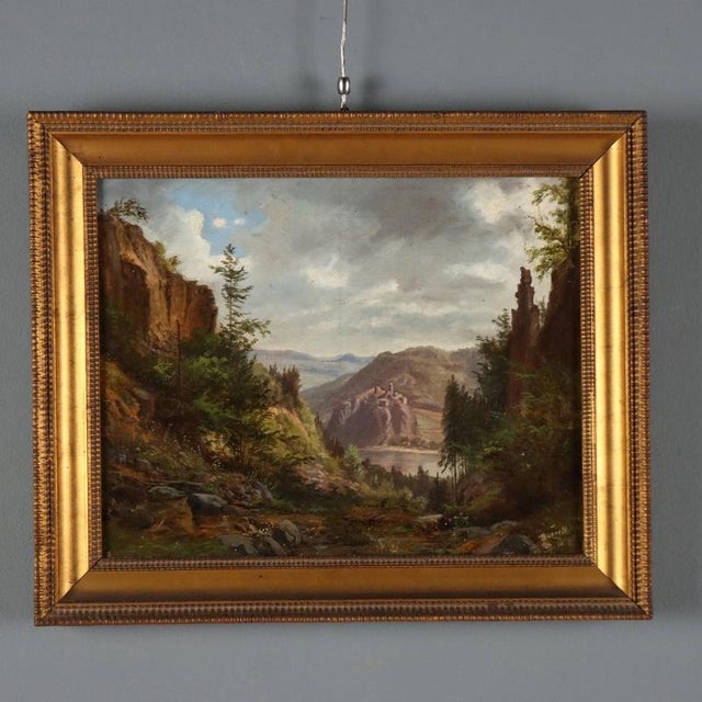 Ernst Gustav Doerell, Landscape, Oil on Canvas, Framed For Sale - Image 10 of 10