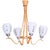 Mid-Century Chandelier in Beech and Glass from Dřevo Humpolec, Czech, 1960s For Sale