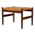 Mid Century Danish Leather Footstool Attributed to Spottrup Mobelfabrik For Sale
