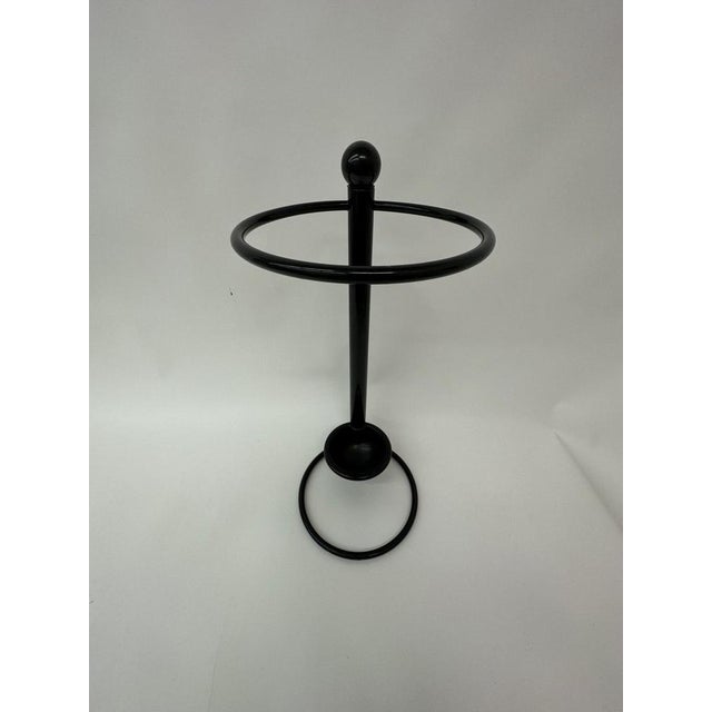 Black Postmodern Umbrella Stand, 1980s For Sale - Image 8 of 14