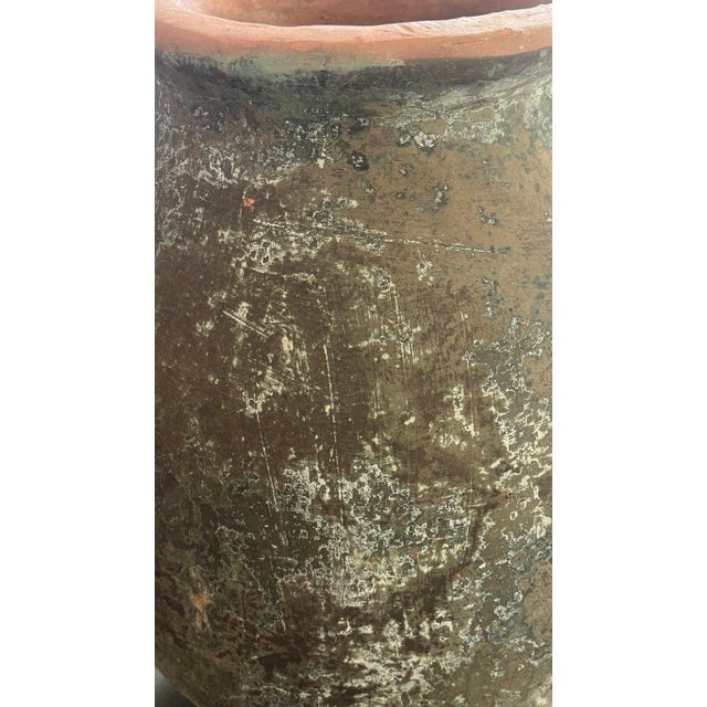 Antique Mediterranean Olive Jar, Terracotta, Rustic For Sale In Los Angeles - Image 6 of 9