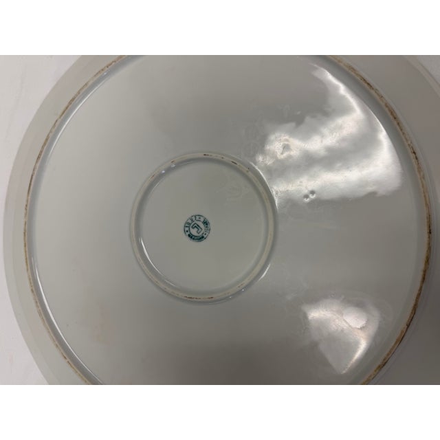 Late 20th Century Vintage Naaman Israel Porcelain Moshe & Jacob Passover Seder Platter For Sale - Image 5 of 5