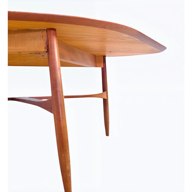 Wood Mid-Century Scandinavian Modern Boomerang Teak Coffee Table by Svante Skogh for Laauser, 1950s For Sale - Image 7 of 12