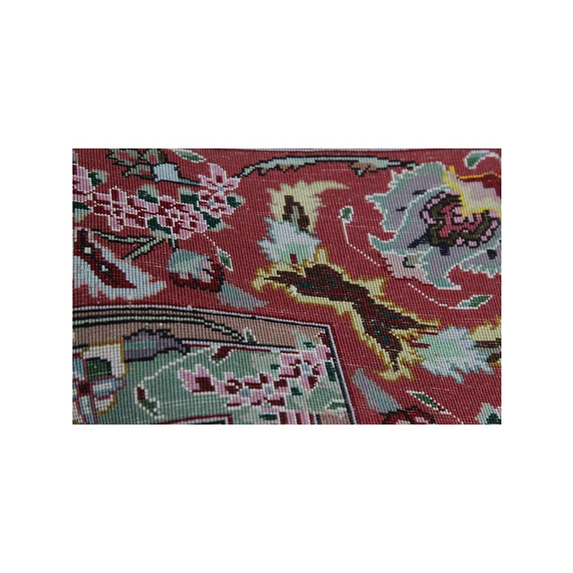 Blue 1990s Old Persian Tabriz Area Rug 5x7 For Sale - Image 8 of 8