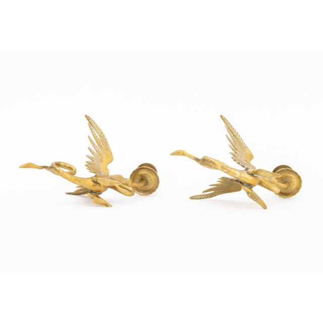 Pair of Vintage Dragon Form Bronze Candlestick Holders For Sale - Image 10 of 10