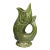 Vintage English Majolica Green Gurgling Fish Pitcher Jug For Sale