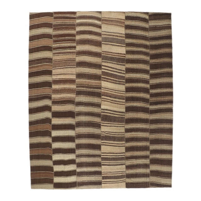 Mid 20th Century Wabi-Sabi Turkish Kilim Rug - 12'03 X 15'04 For Sale - Image 9 of 9