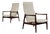 GFM-64 High Back Lounge Chairs by Edmund Homa, 1960s, Set of 2 For Sale