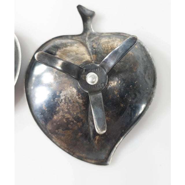 Mid-Century Danish Modern Pair of Enamel Silver Candleholders by E. Dragsted Denmark For Sale - Image 10 of 10