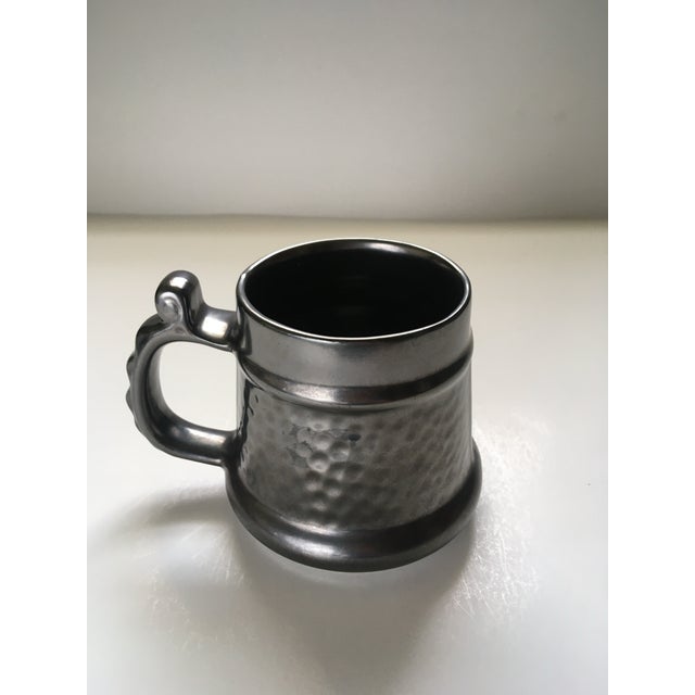 1970s Prinknash Abbey Metallic Glazed Textured Mug For Sale - Image 4 of 4