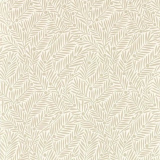 Morris & Co Yew & Aril Wallpaper in Rice Paper For Sale