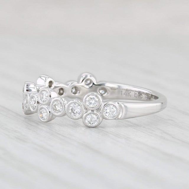 2020s Beverley K 0.47ctw Diamond Ring 14k White Gold Wedding Stackable Band, Size 6.75 For Sale - Image 5 of 8