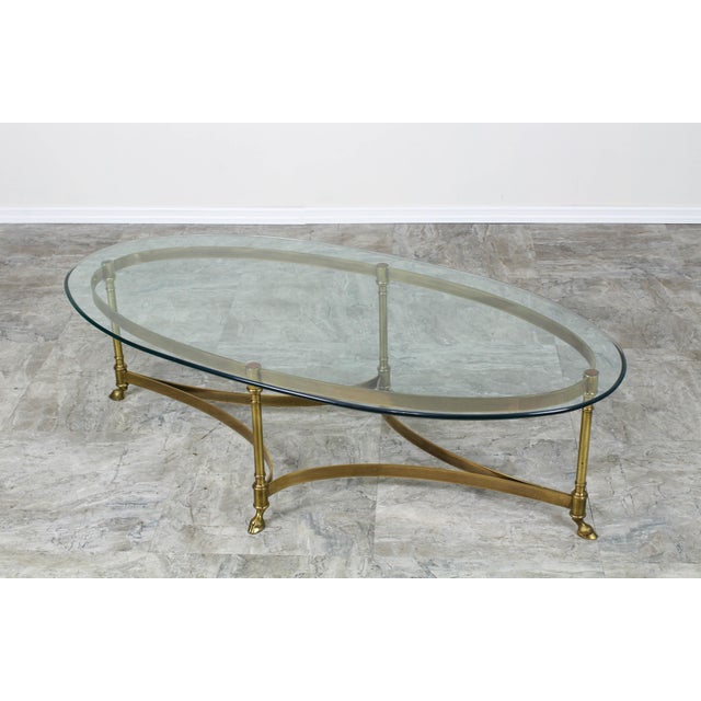 Mid Century Labarge Brass Coffee Table, Brass Coffee Table Chairish