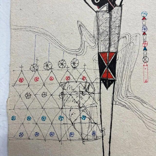 2011 Original Modern Art From Oaxaca Ink Drawing Mexico For Sale In San Diego - Image 6 of 11