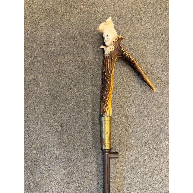 Rare 19th Century Accountant's Cane With Spanish Guard, Circa 1870 For Sale - Image 4 of 12
