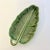 Ceramic 1990s Vintage Boho Chic Portuguese Bordallo Pinheiro Trompe L’Oeil Banana Leaf Serving Dish For Sale - Image 7 of 16