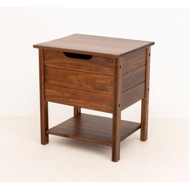 Brown Modern Teak Lift-Top Liquor Chests, Pair For Sale - Image 8 of 12