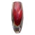 Vintage Murano Seguso Goede Faceted Red Vase For Sale