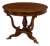 Empire Round Mahogany Table with Inlays and Claw Feet For Sale
