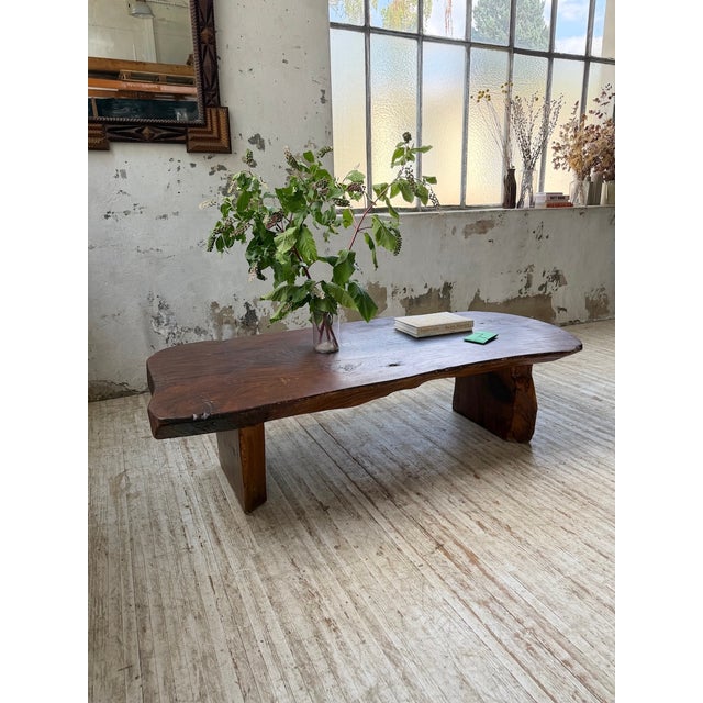 Brutalist Handcrafted Coffee Table, 1950s For Sale - Image 12 of 18
