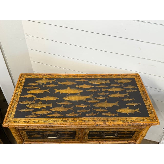 19th Century English Bamboo Chest For Sale - Image 11 of 13