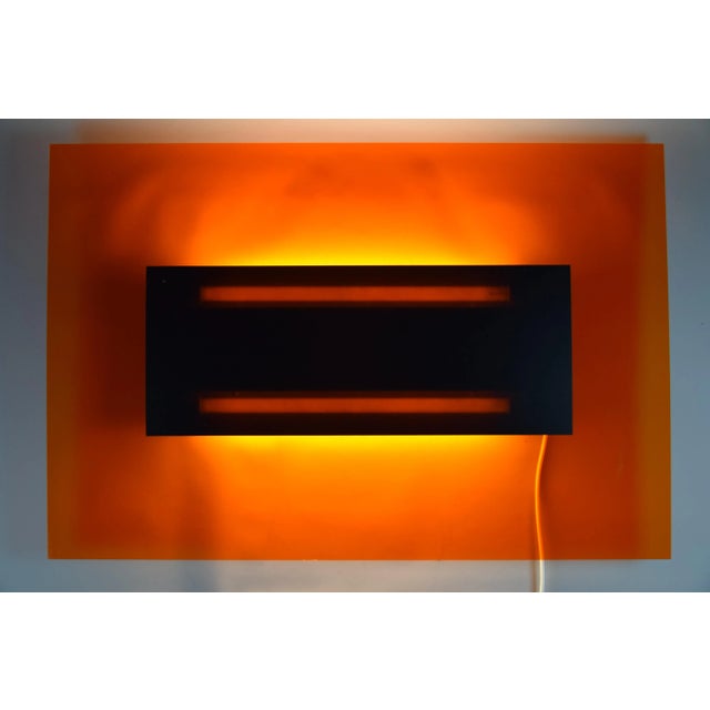 1980s Italian Sculptural Light Panel by Johanna Grawunder, 1980 For Sale - Image 5 of 10