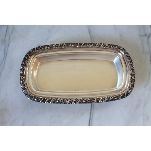 Silver Vintage Onida Silverplate Lidded Butter Dish For Sale - Image 8 of 12