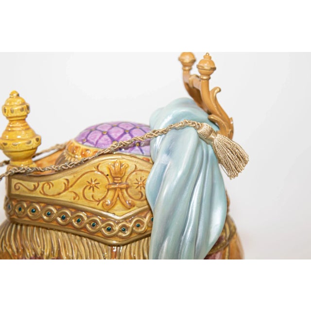 Islamic Porcelain Resting Arabian Camel by Fitz and Floyd For Sale - Image 3 of 13